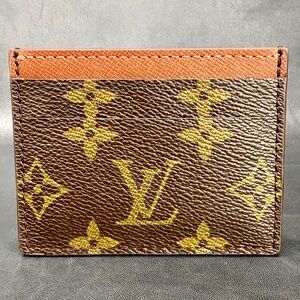 Upcycled LV Monogram Canvas/Leather Card Holder